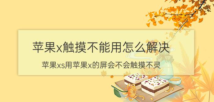 苹果x触摸不能用怎么解决 苹果xs用苹果x的屏会不会触摸不灵？